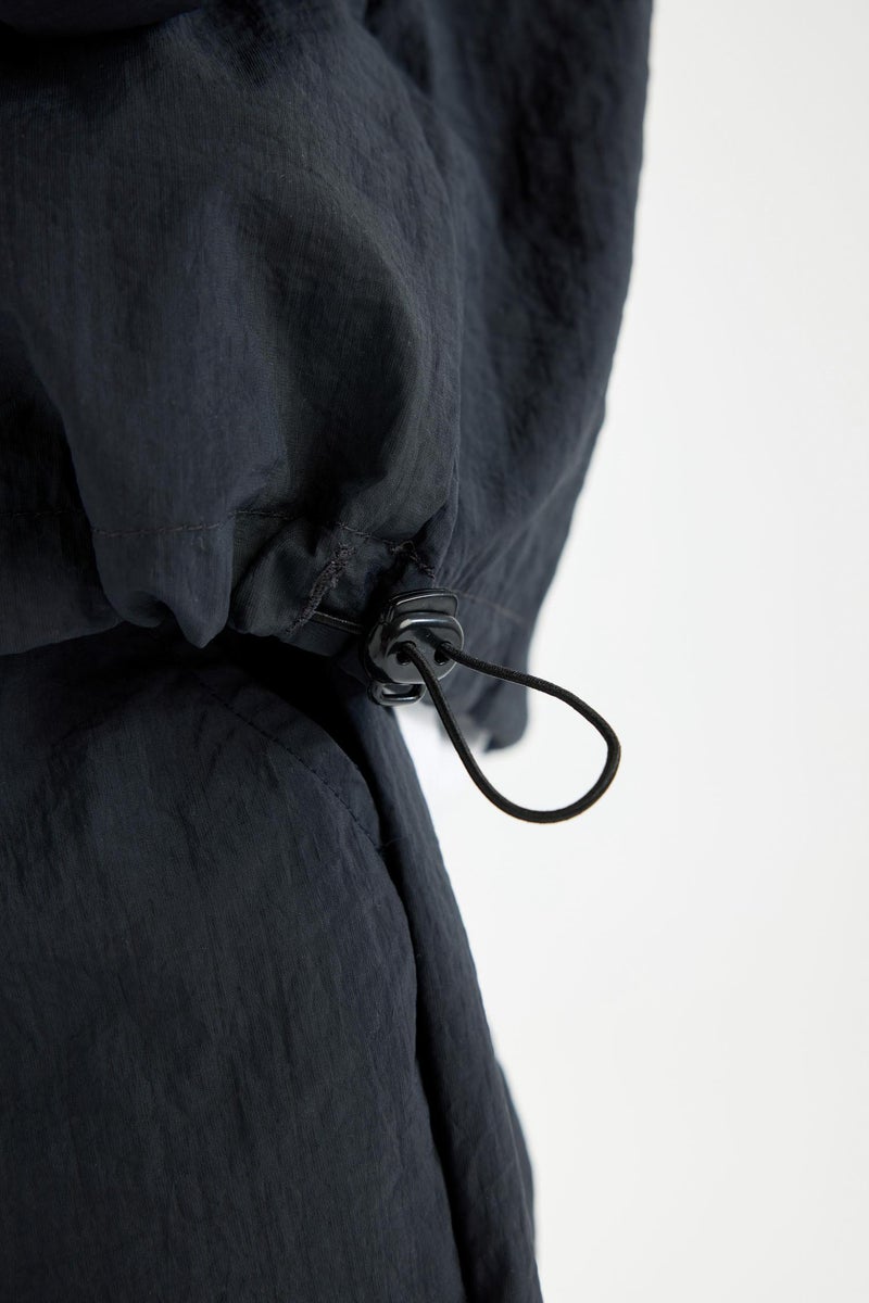 DeFacto Grey Boy Boy Oversize Fit Parachute Long Sleeve Shirt Casual - Image 4